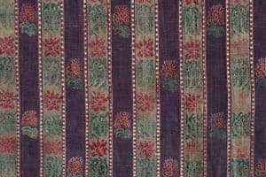 Striped Brocade with Flowering Plants, Western India, Surat